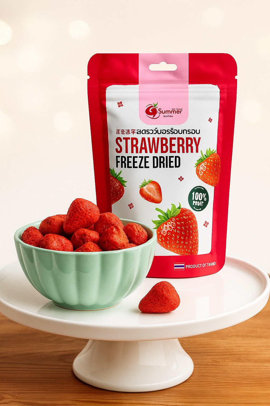 Freeze dried Strawberry, front package